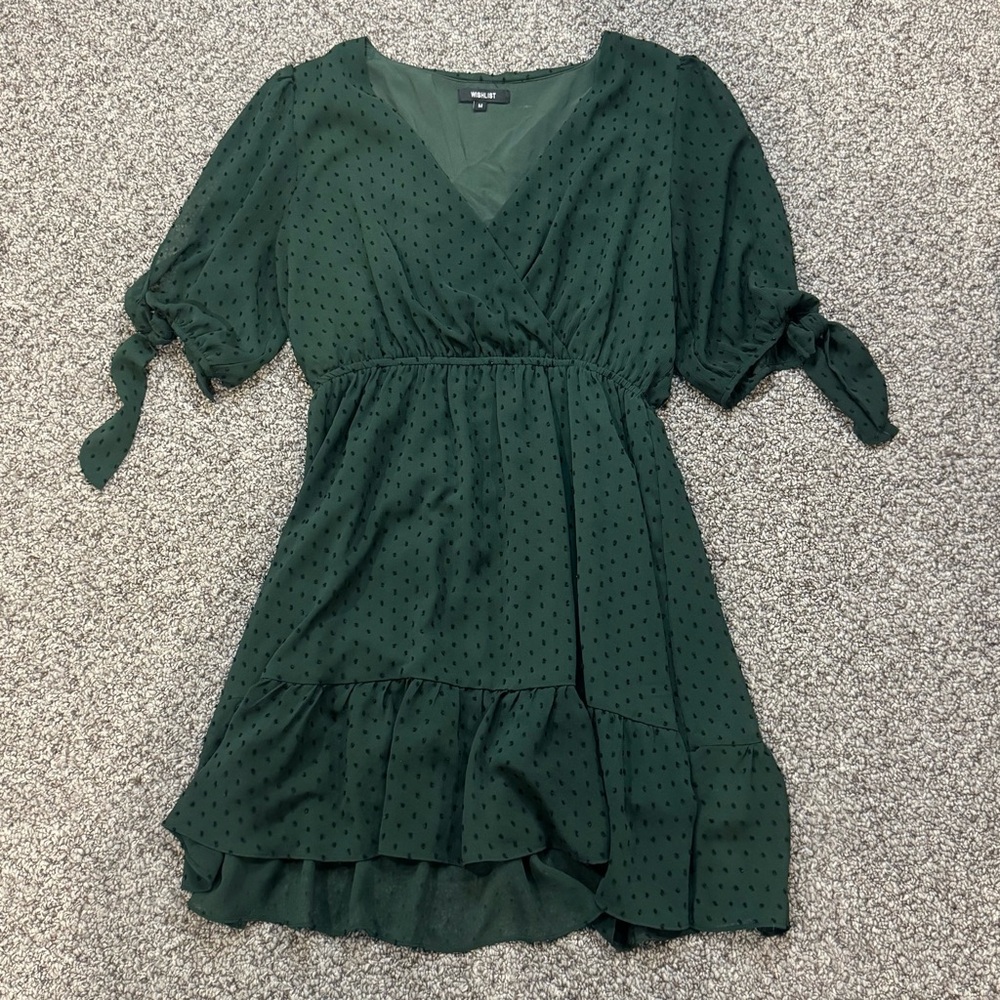 Wishlist Deep Green Mini Dress - Picture 2 of 7
